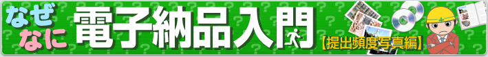 なぜなに電子納品入門[提出頻度写真編]